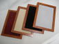 Preview: Presentation tray with wooden frame, velour pad