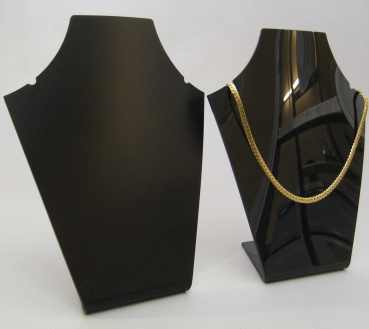 Necklet medium, curved front, 200 mm, black