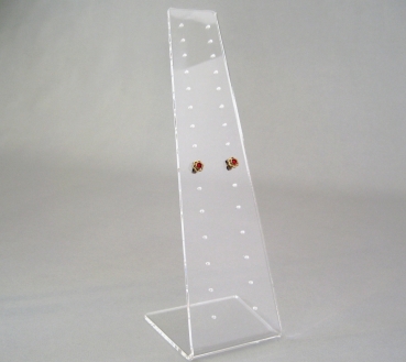 Display for 15 pairs of studs, 200 mm, clear