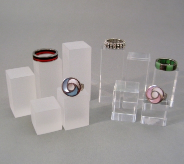 Set of 5 display cubes, 25 mm