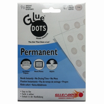 Glue dots, permanent