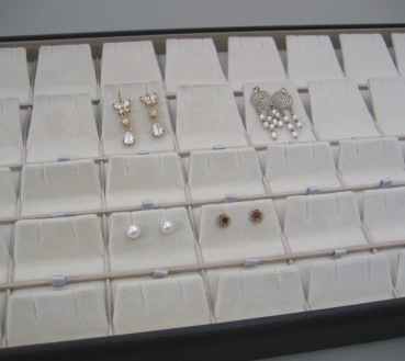 Tray for earrings, 40 pads