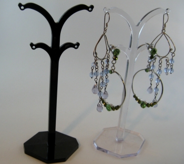 Drop earring display for 2 pairs, 130 mm